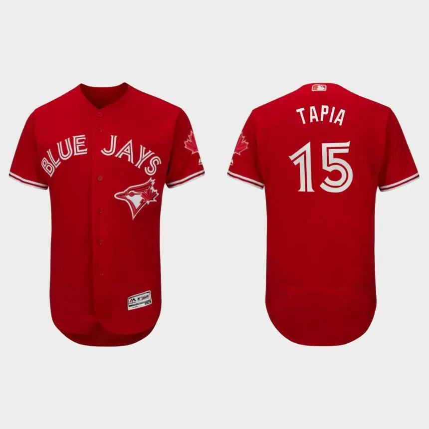 Raimel Tapia Toronto Blue Jays Canada Day Flex Base Jersey – Scarlet
