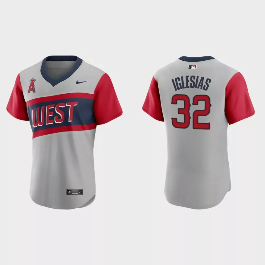 Raisel Iglesias Los Angeles Angels 2021 Little League Classic Road Authentic Jersey – Gray
