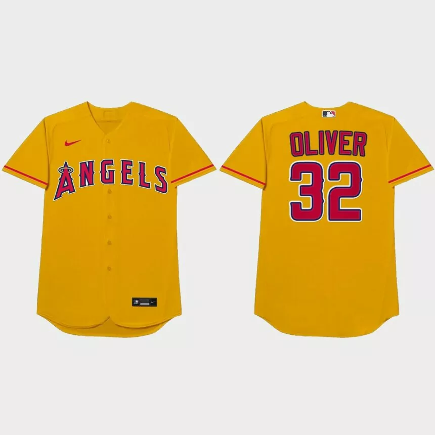 Raisel Iglesias Nickname Angels 2021 Players’ Weekend Oliver Jersey – Gold
