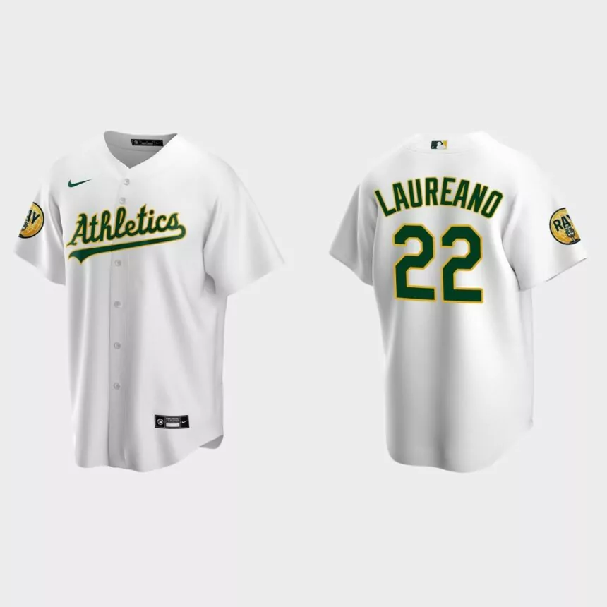 Ramon Laureano Oakland Athletics 2022 Ray Fosse Patch Replica Jersey – White