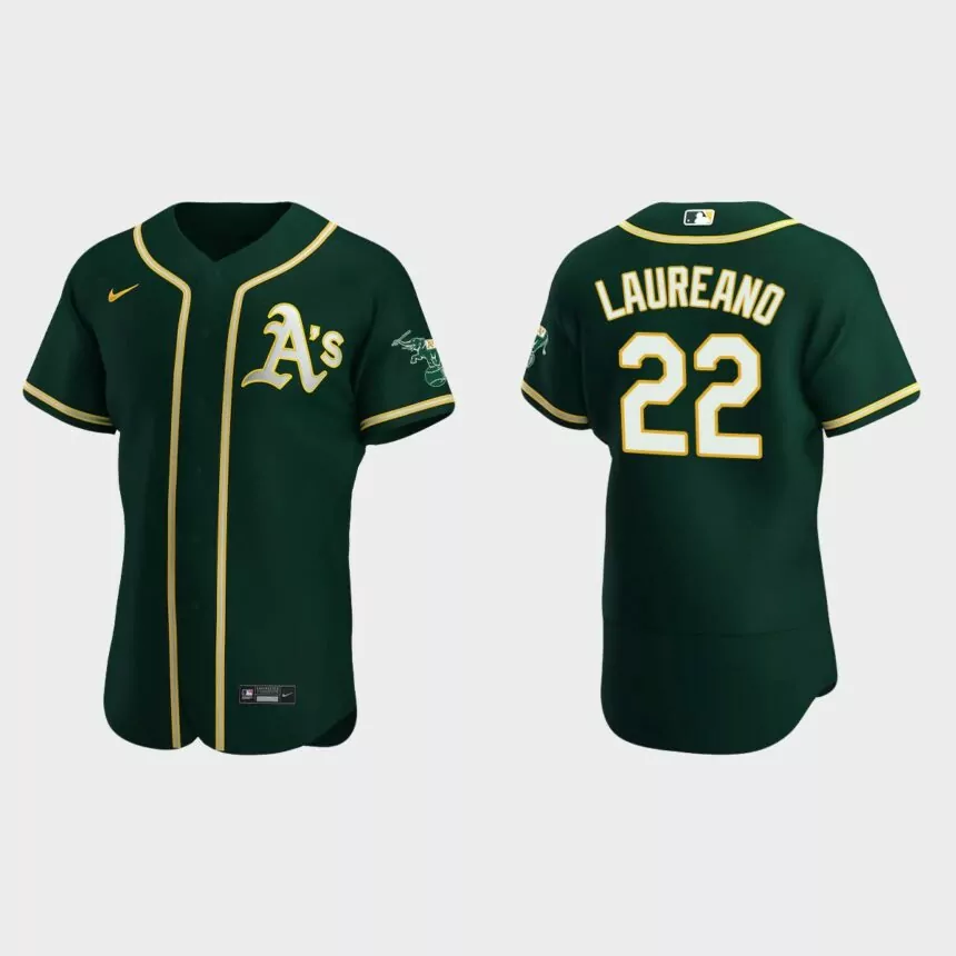 Ramon Laureano Oakland Athletics Authentic Alternate Jersey – Green