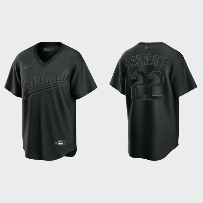 Ramon Laureano Oakland Athletics Pitch Black Fashion Replica Jersey – Black