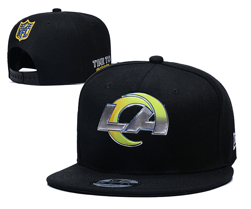 Rams Snapback Black Hat--YD