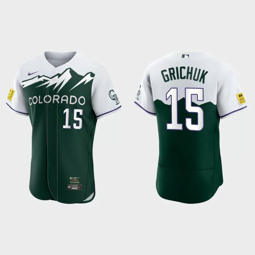 Randal Grichuk Colorado Rockies 2022 City Connect Authentic Jersey – Green