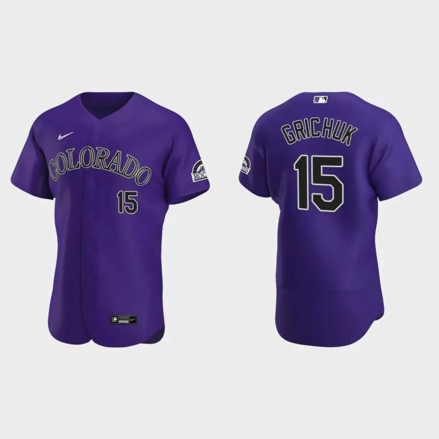 Randal Grichuk Colorado Rockies Authentic Alternate Jersey – Purple