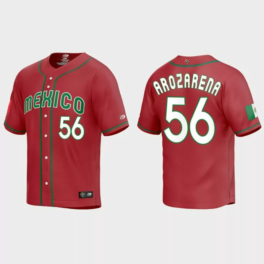 Randy Arozarena Mexico Baseball 2023 World Baseball Classic Replica Jersey – Red