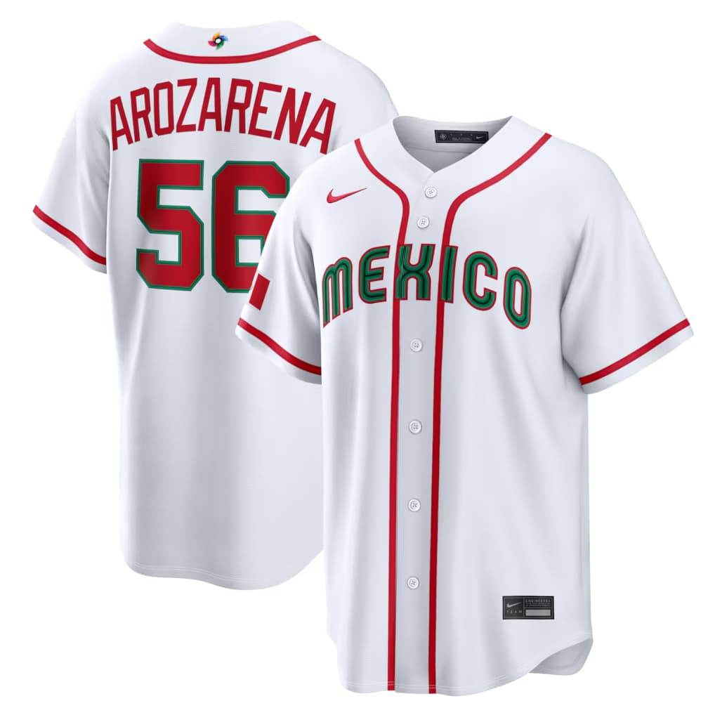 Randy Arozarena Mexico Baseball Nike 2026 World Baseball Classic Home Stadium Jersey - White