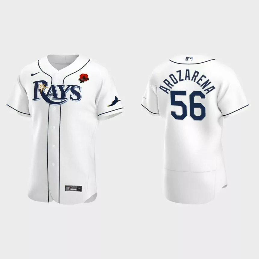 Randy Arozarena Tampa Bay Rays 2021 Memorial Day Authentic Jersey – White