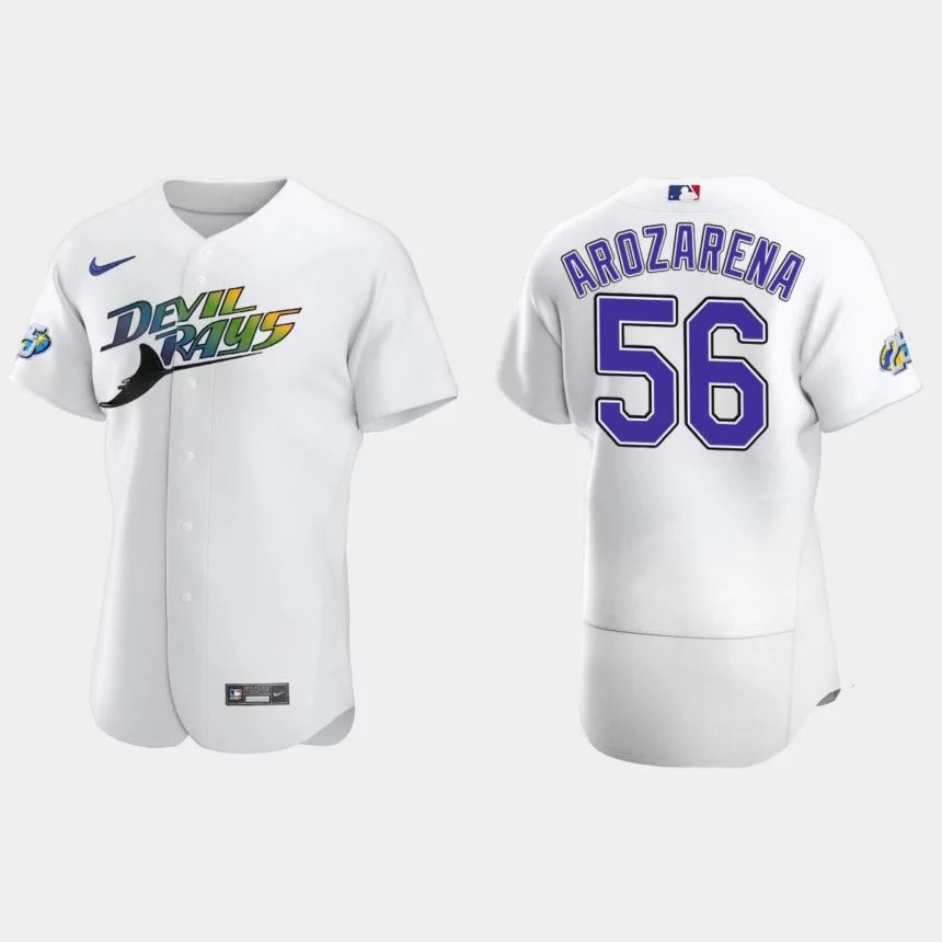 Randy Arozarena Tampa Bay Rays 25th Anniversary Authentic Jersey – White