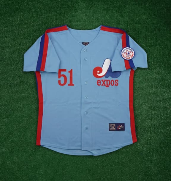 Randy Johnson 1982 Montreal Expos Cooperstown  Blue Jersey