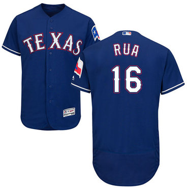 Rangers #16 Ryan Rua Blue Flexbase Authentic Collection Stitched Baseball Jersey
