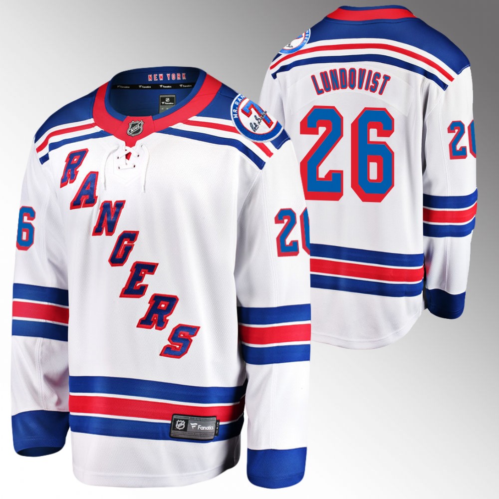 Rangers #26 Jimmy Vesey White Away Jersey