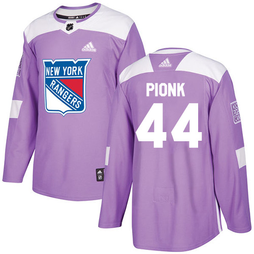 Rangers #44 Neal Pionk Purple Authentic Fights Cancer Stitched Hockey Jersey