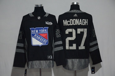 Rangers 27 Ryan McDonagh Black 1917-2017 100th Anniversary Adidas Jersey