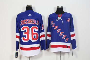 Rangers 36 Mats Zuccarello Blue Adidas Jersey