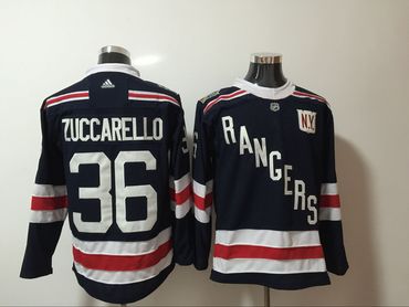 Rangers 36 Matz Zuccarello Navy Adidas Jersey