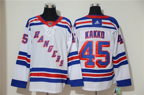 Rangers 45 Kaapo Kakko White Adidas Jersey