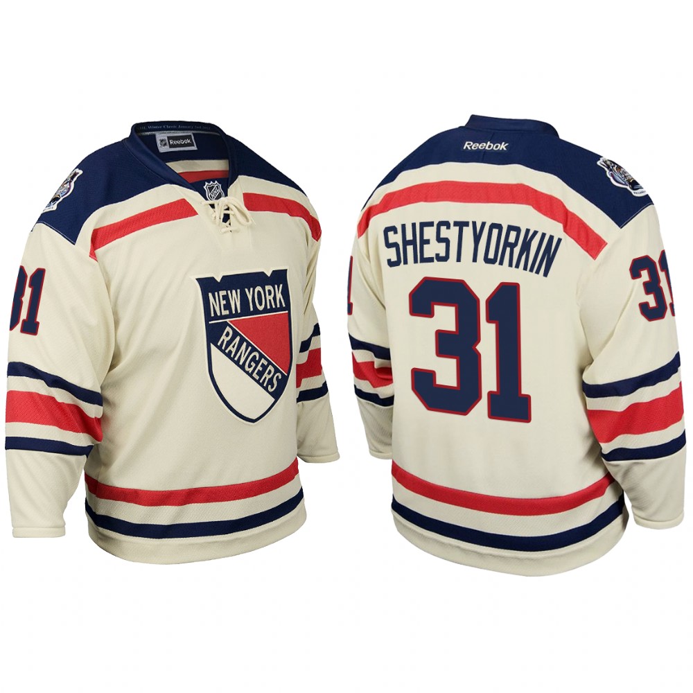 Rangers Igor Shestyorkin White 2012 Winter Classic Replica Men Jersey