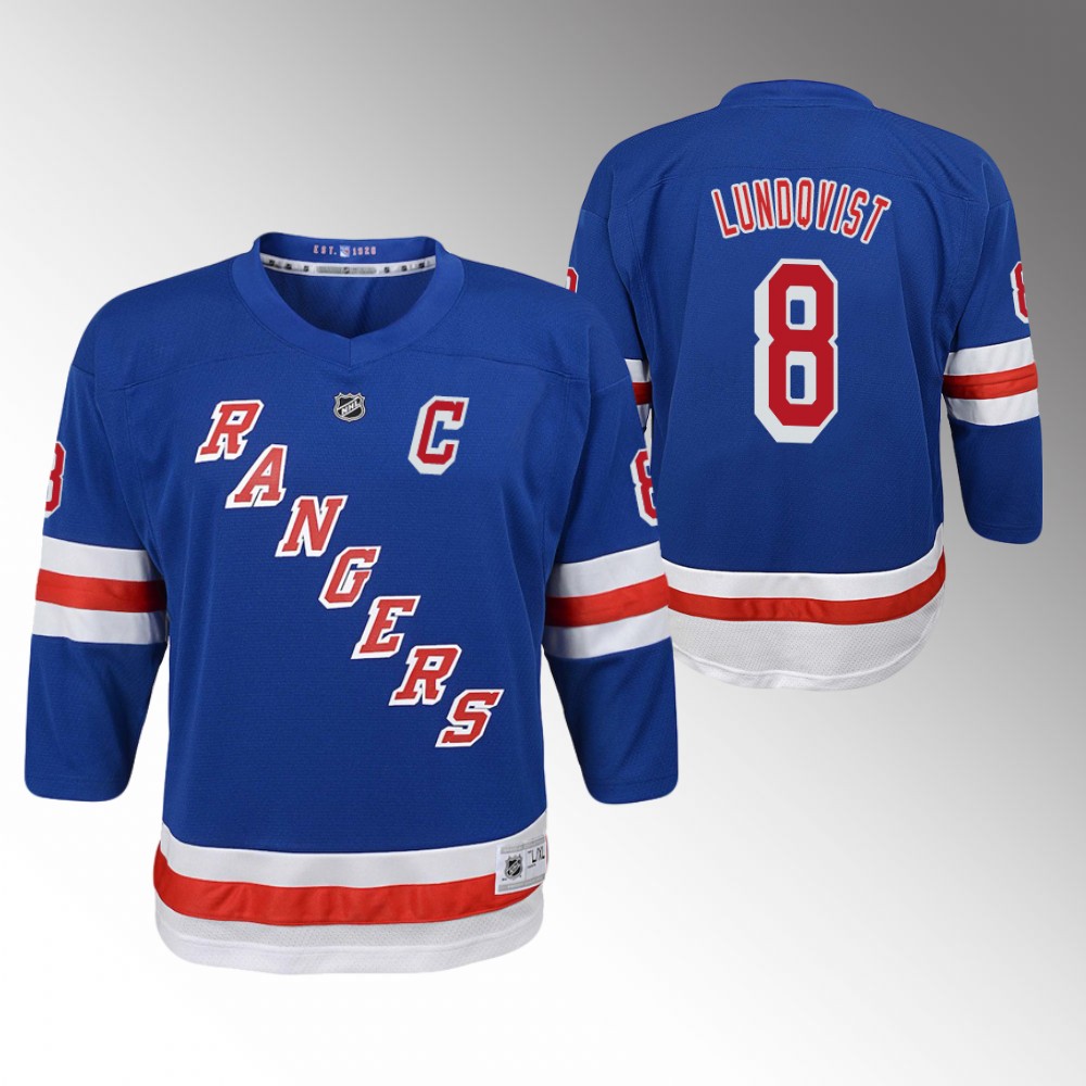 Rangers Jacob Trouba Home Jersey Youth Captain Patch