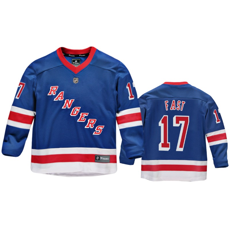 Rangers Jesper Fast Royal Replica Player Home Jersey