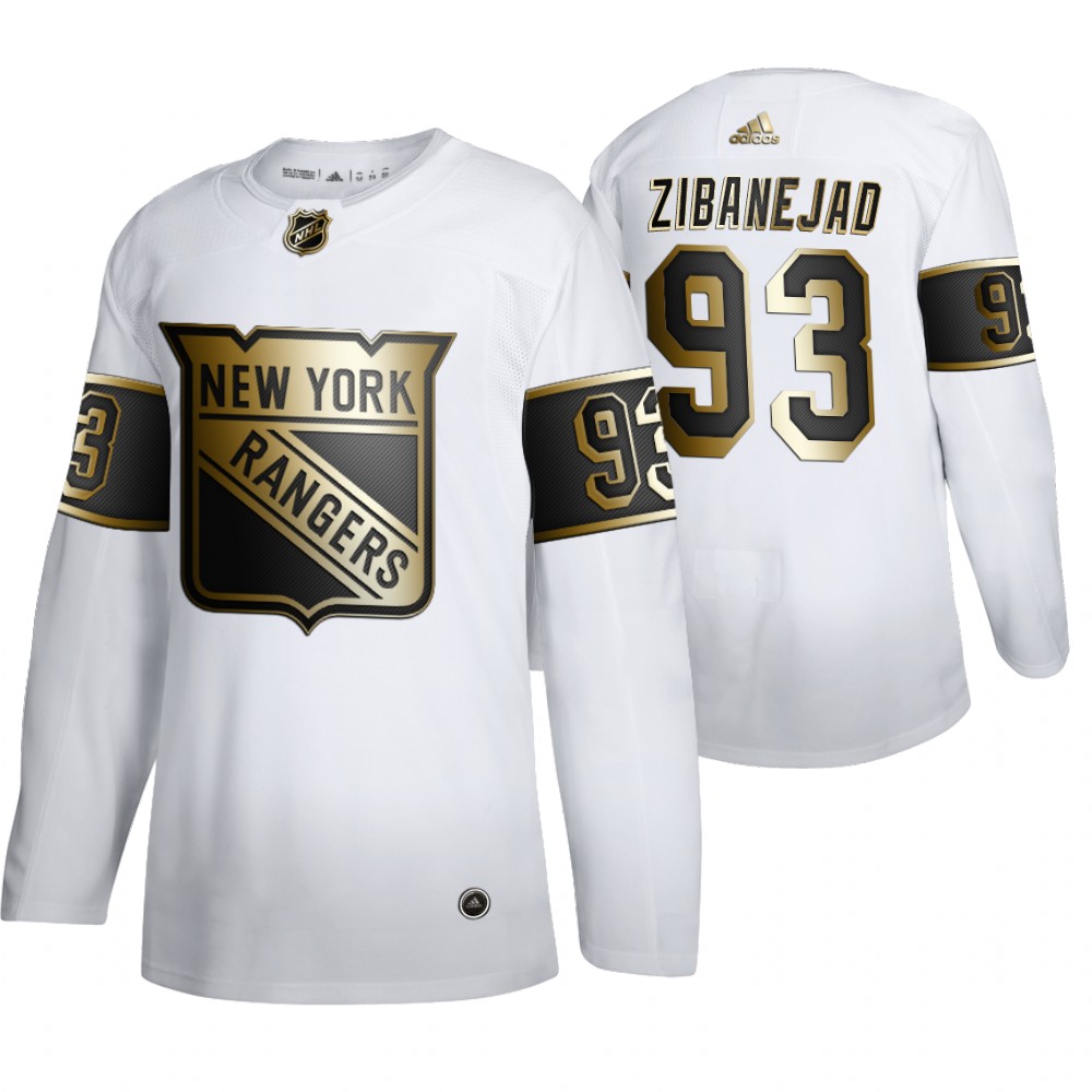 Rangers Mika Zibanejad Men's Authentic NHL Golden Edition Jersey