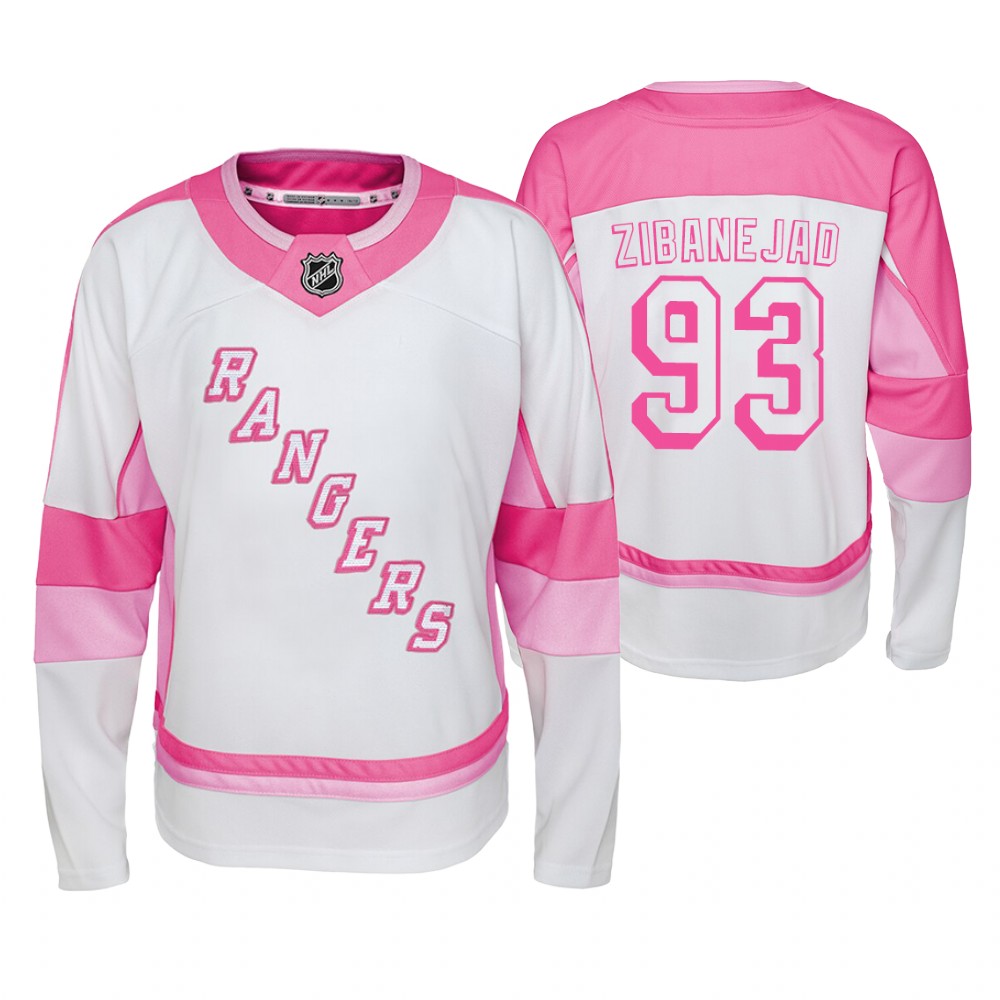 Rangers Mika Zibanejad Player 2019-20 Fishion Girl Jersey