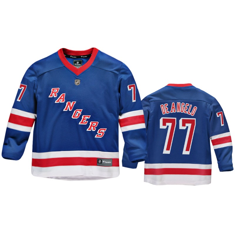 Rangers Tony DeAngelo Royal Replica Player Home Jersey