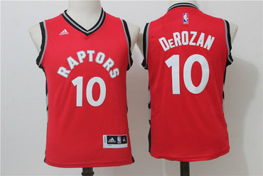 Raptors 10 DeMar DeRozan Red Youth Swingman Jersey