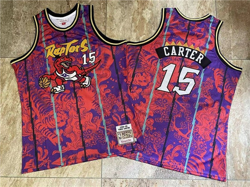 Raptors 15 Vince Carter Purple 1998-99 Hardwood Classics Jerseys