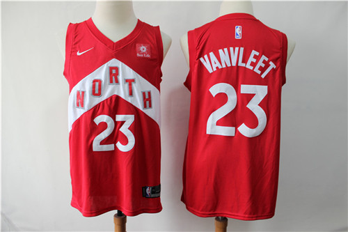 Raptors 23 Fred Vanvleet Red Earned Edition Nike Swingman Jersey
