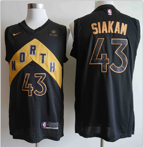 Raptors 43 Pascal Siakam Black City Edition Nike Swingman Jersey