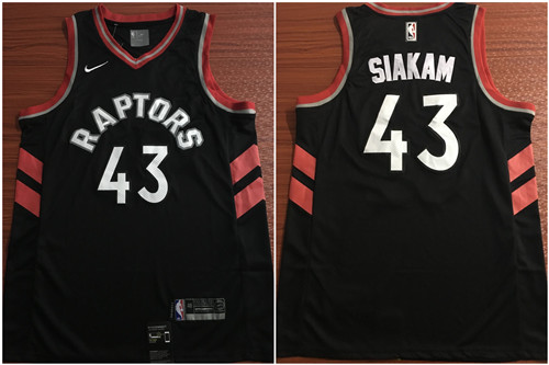 Raptors 43 Pascal Siakam Black Nike Swingman Jersey