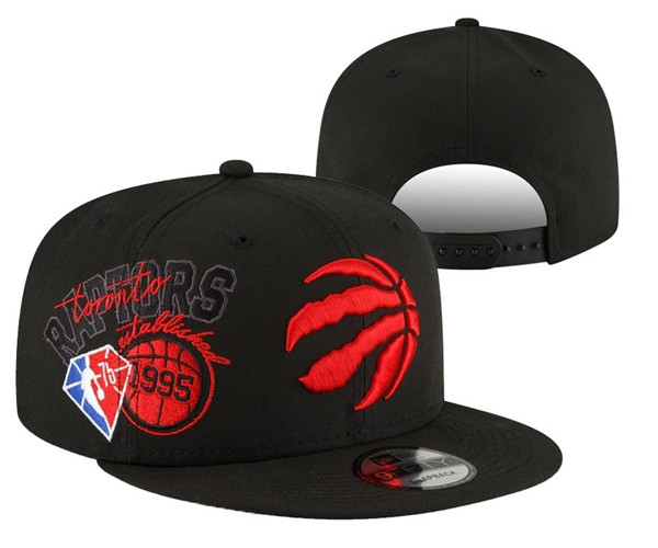 Raptors Black Snapback Hat --YD