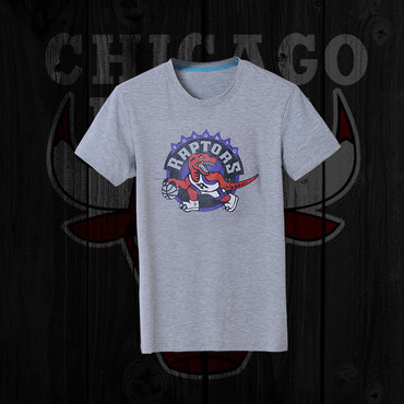 Raptors Fresh Logo Grey Men's Short Sleeve T-Shirt