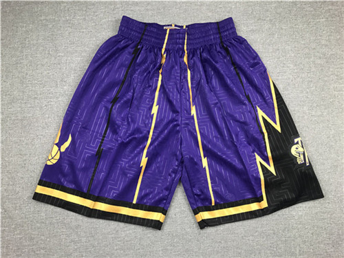 Raptors Purple Stitched Shorts
