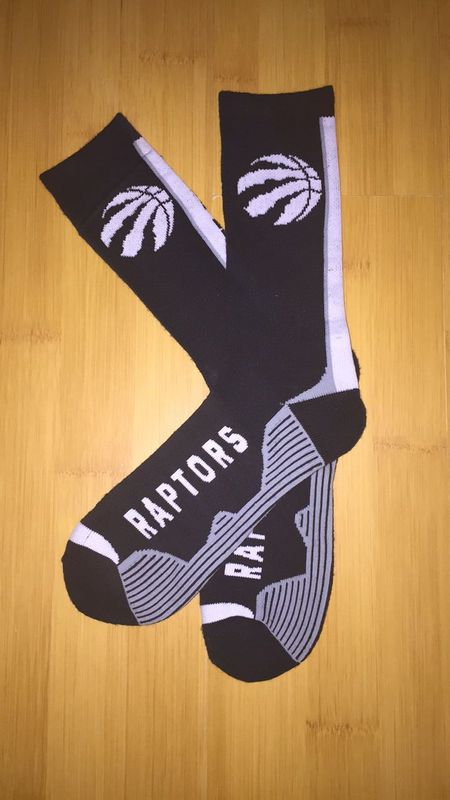 Raptors Team Logo Black NBA Socks