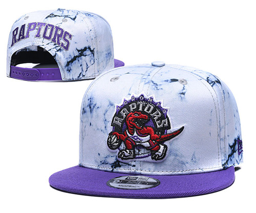 Raptors Team Logo Smoke Purple Adjustable Hat TX