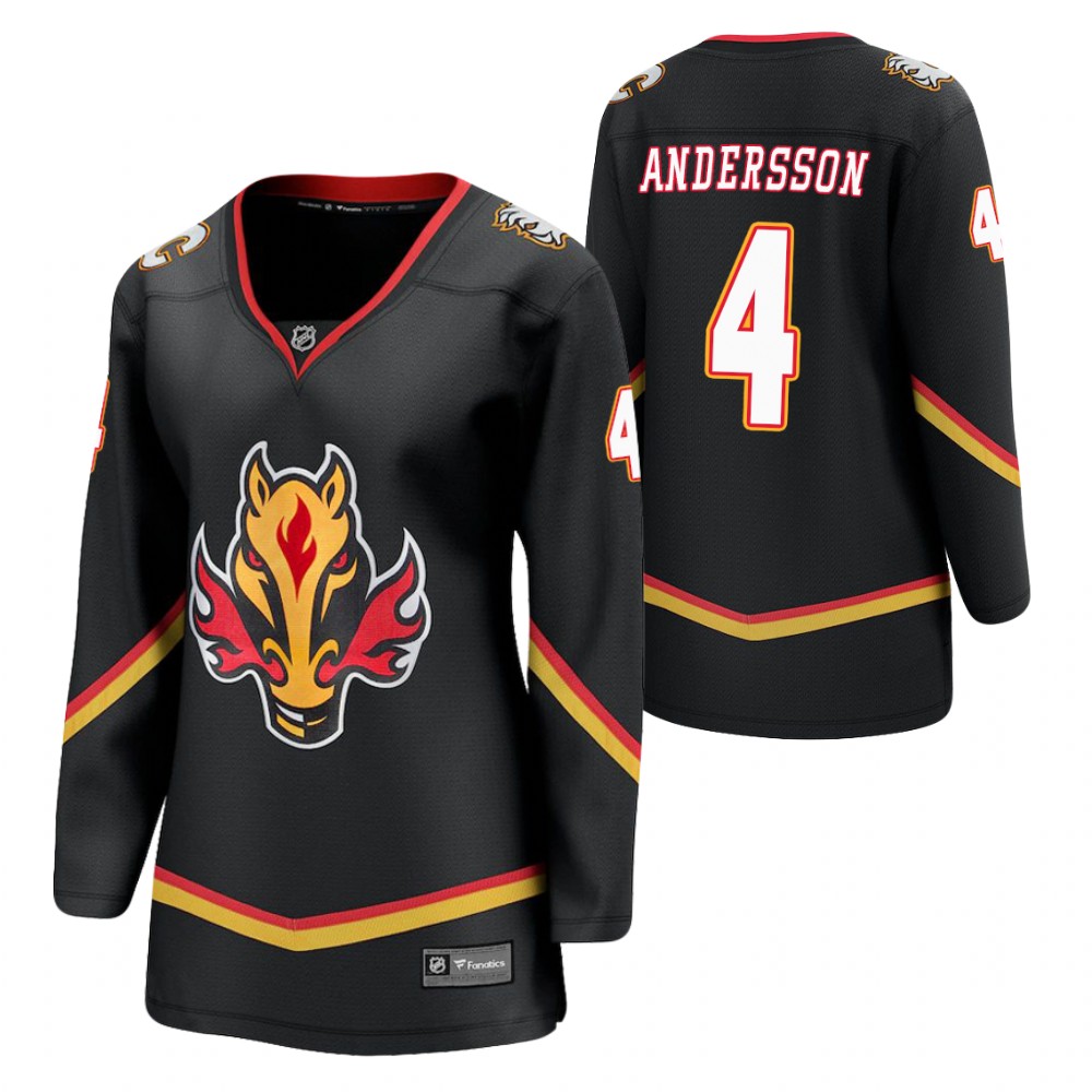 Rasmus Andersson Calgary Flames 2021 Special Edition Black Women Jersey