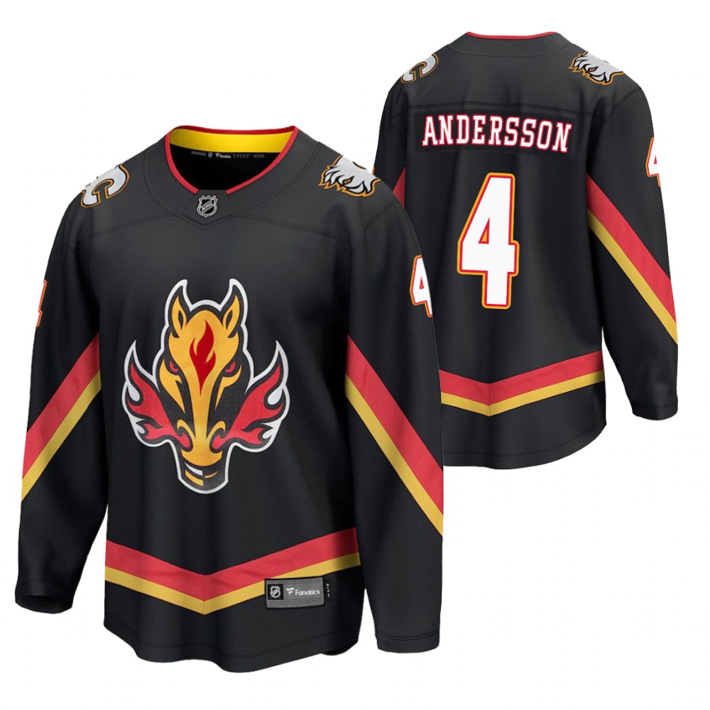Rasmus Andersson Flames 2021 Reverse Retro Black Jersey Special Edition