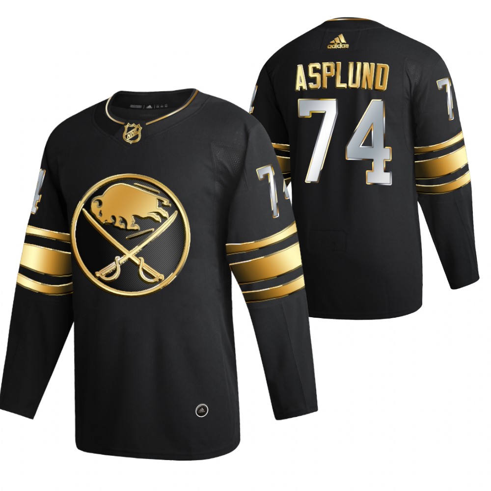 Rasmus Asplund Buffalo Sabres Black Golden Edition Jersey 2021 Authentic