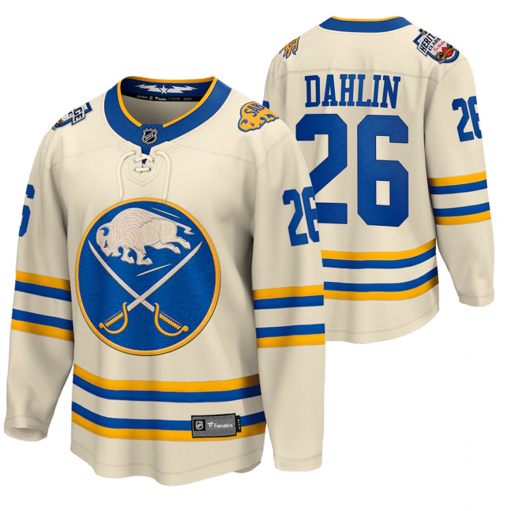 Rasmus Dahlin Buffalo Sabres 2022 Heritage Classic Cream Jersey