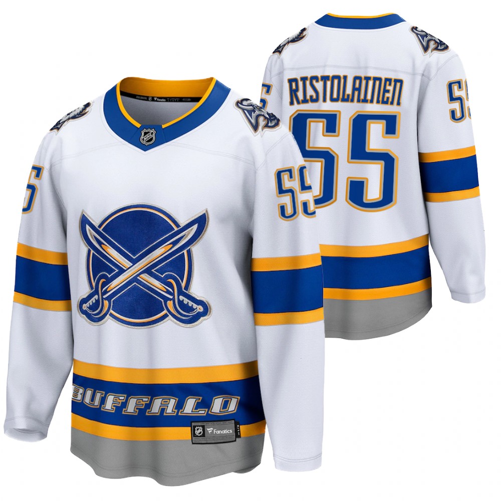 Rasmus Ristolainen Buffalo Sabres 2021 Reverse Retro White Men Jersey Special Edition