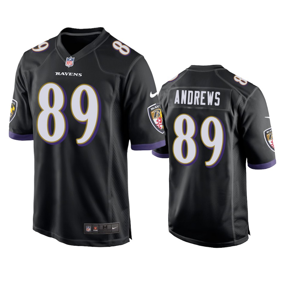 Ravens Black Mark Andrews Game Jersey Men's