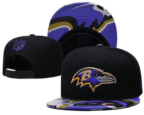 Ravens Black Snapback Hat--YD