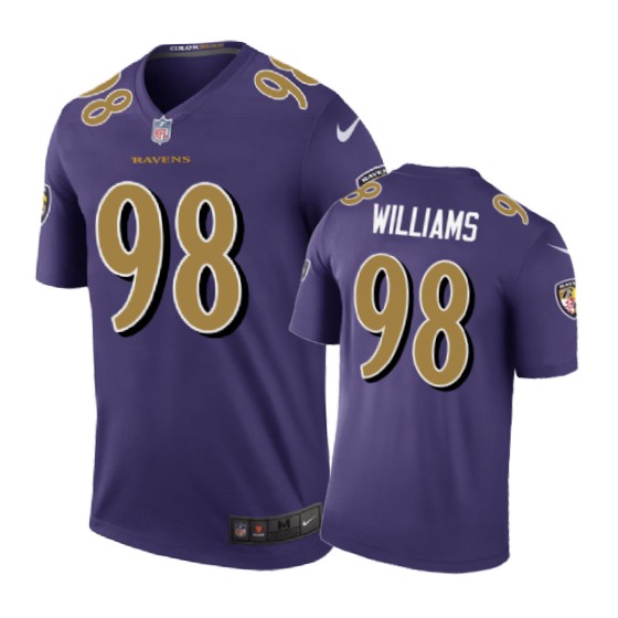 Ravens Purple Brandon Williams Color Rush Legend Jersey