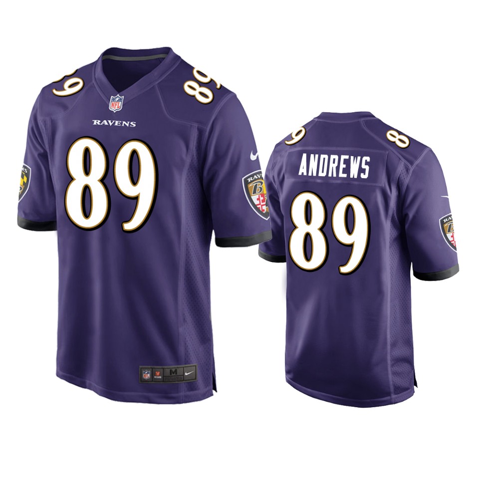 Ravens Purple Mark Andrews Game Jersey Men's