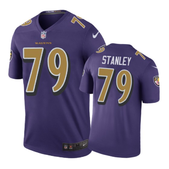 Ravens Purple Ronnie Stanley Color Rush Jersey