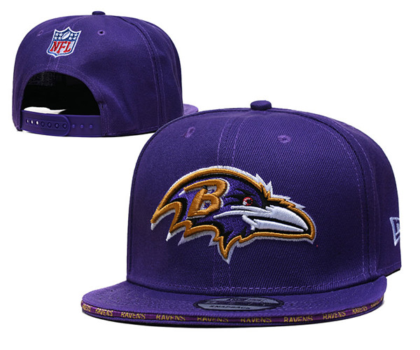 Ravens Purple Snapback Hat--TX