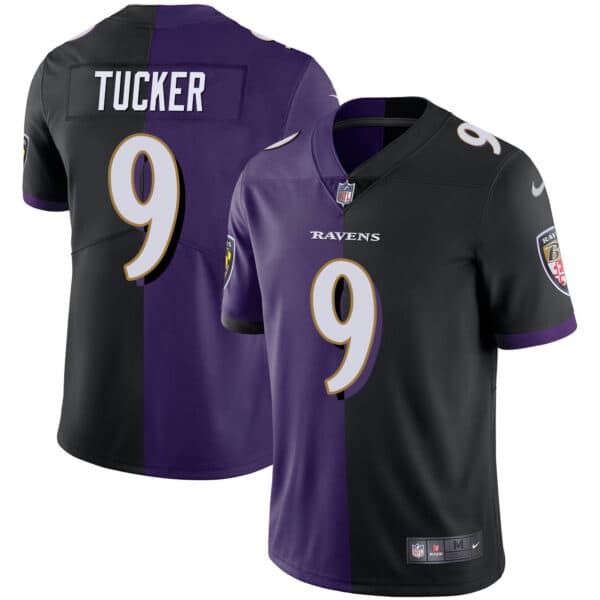 Ravens Split Vapor Jersey – All Stitched Justin Tucker