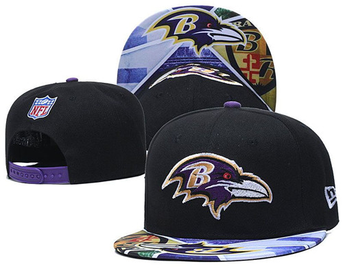 Ravens Team logo Snapback Hat --LH